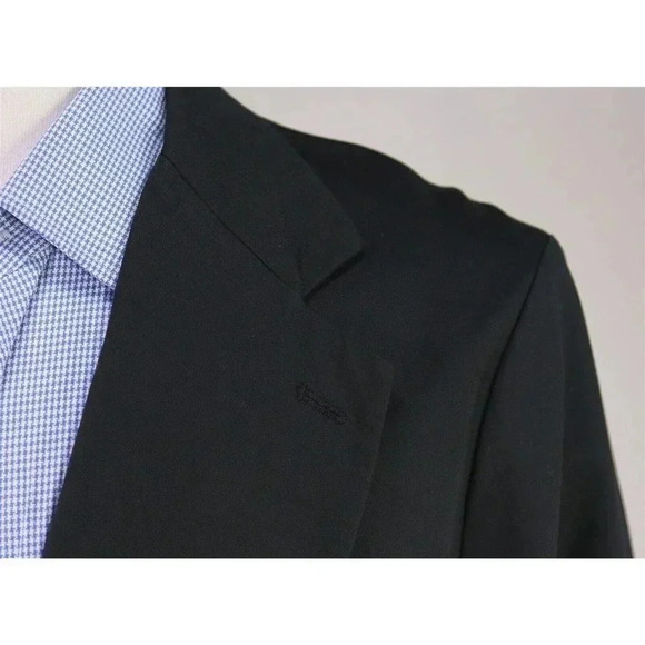 NVy by Nano-Universe Black Double Breasted Cotton Blazer Jacket Medium - Picture 4 of 8